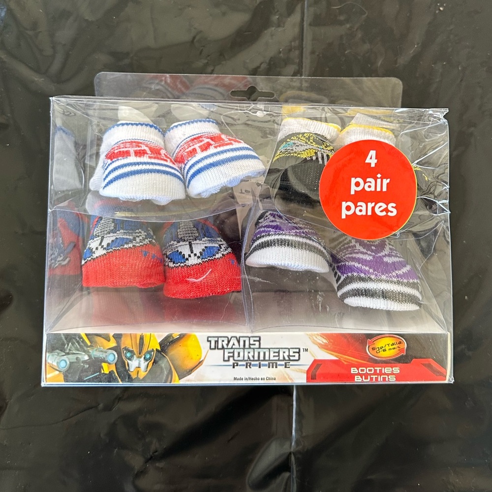 Transformers Theme Baby Booties